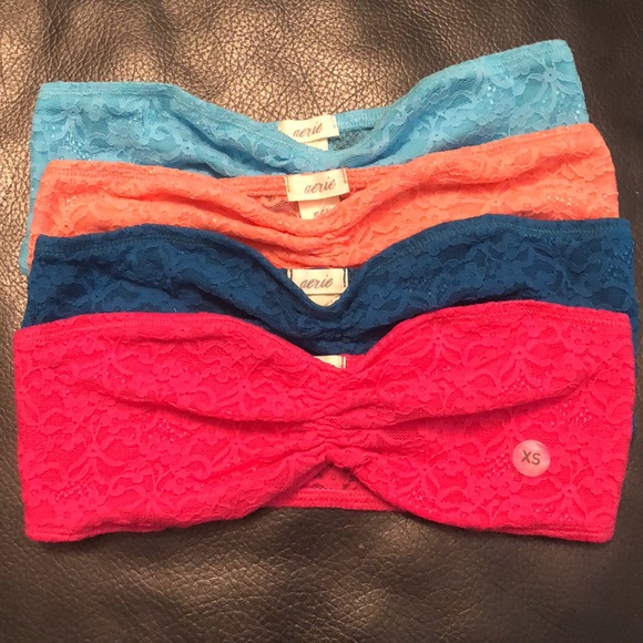 Aerie Lace Bandeau, Blue NWT - Picture 7 of 7
